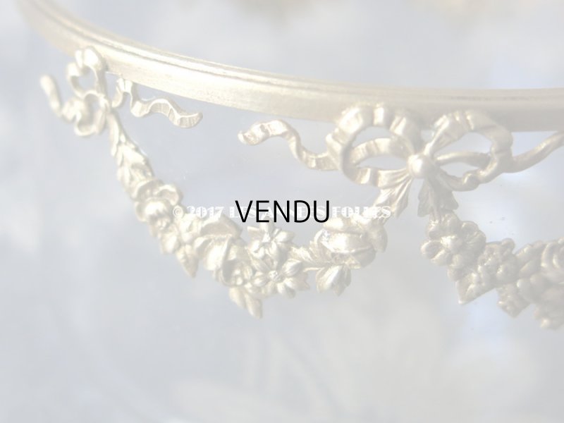 画像9: 1900年代 アンティーク 小物入れ ジュエリーボックス 薔薇とリボンのガーランド