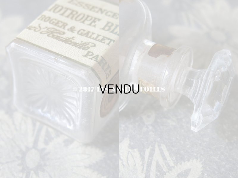 画像4: 1925年代 アンティーク パフュームボトル ホワイトヘリオトロープ　ESSENCE HELIOTROPE BLANC - ROGER&GALLET PARIS -