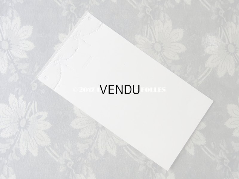 画像5: 未使用 アンティーク メニュー MENU リボンと薔薇のガーランド