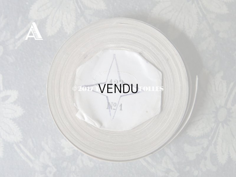 画像6: 未使用 19世紀末 アンティーク シルク製 極細 サテンリボン 10m モーヴピンク 123 N 1 LISERON 188 Q