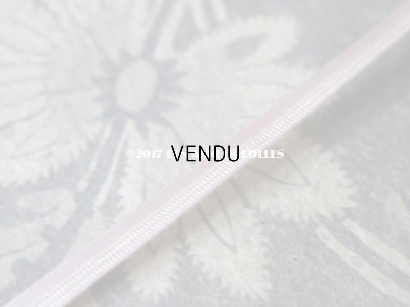 画像5: 未使用 19世紀末 アンティーク シルク製 極細 サテンリボン 10m モーヴピンク 123 N 1 LISERON 188 Q