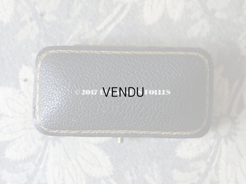 画像5: アンティーク 本革製 ジュエリーボックス 黒