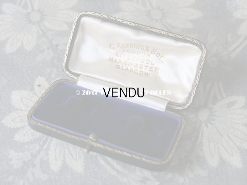 画像3: アンティーク 本革製 ジュエリーボックス 黒