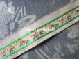 画像8: 19世紀 アンティーク シルク製 リボン ジャガード織 花模様