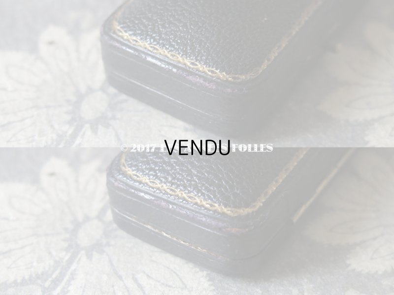 画像8: アンティーク 本革製 ジュエリーボックス 黒