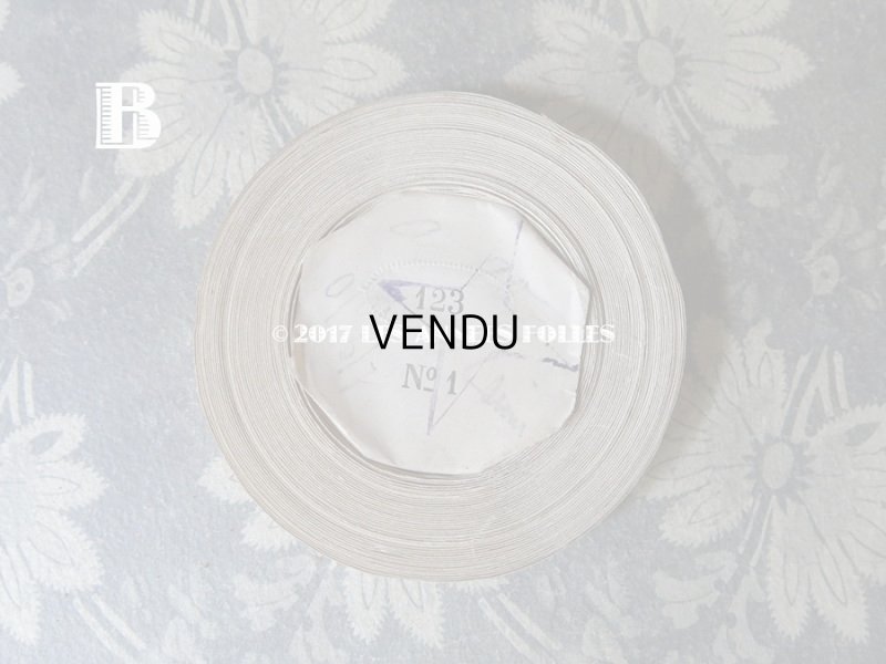 画像9: 未使用 19世紀末 アンティーク シルク製 極細 サテンリボン 10m モーヴピンク 123 N 1 LISERON 188 Q