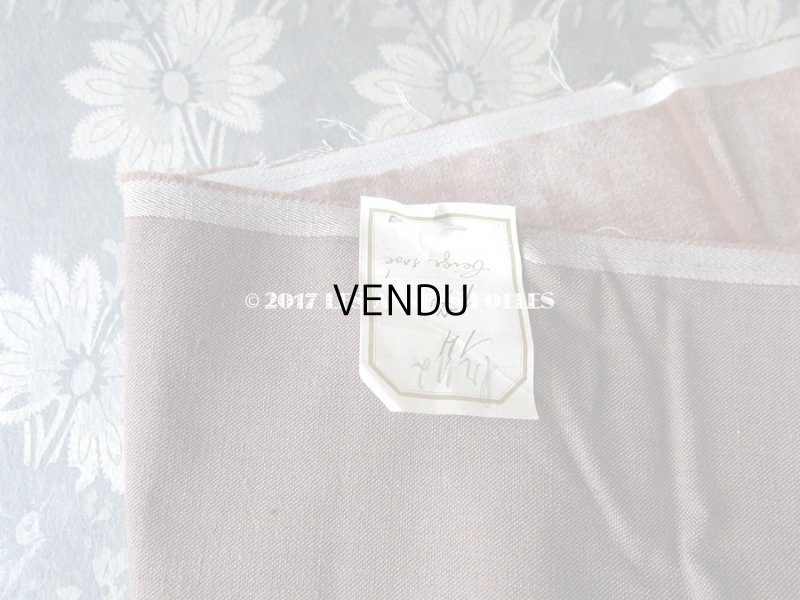 画像4: 19世紀末 アンティーク ファブリック シルク製 ベルベット ピンクブラウン　44×130cm