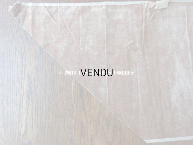 画像6: 19世紀末 アンティーク ファブリック シルク製 ベルベット ピンクブラウン　44×130cm