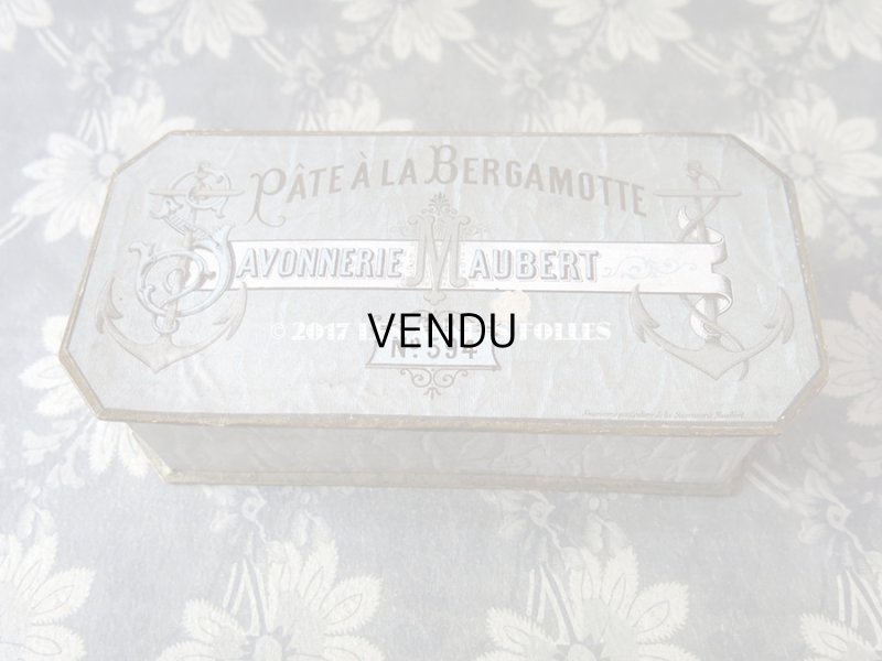 画像6: 19世紀末 アンティーク ソープボックス PATE A LA BERGAMOTTE - MAUBERT PARIS -