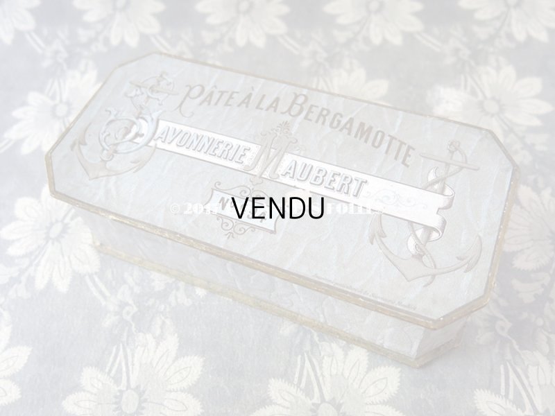 画像5: 19世紀末 アンティーク ソープボックス PATE A LA BERGAMOTTE - MAUBERT PARIS -