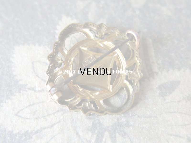 画像4: 19世紀 アンティーク ナポレオン3世 小さなブローチ  ピンクゴールド&イエローゴールド