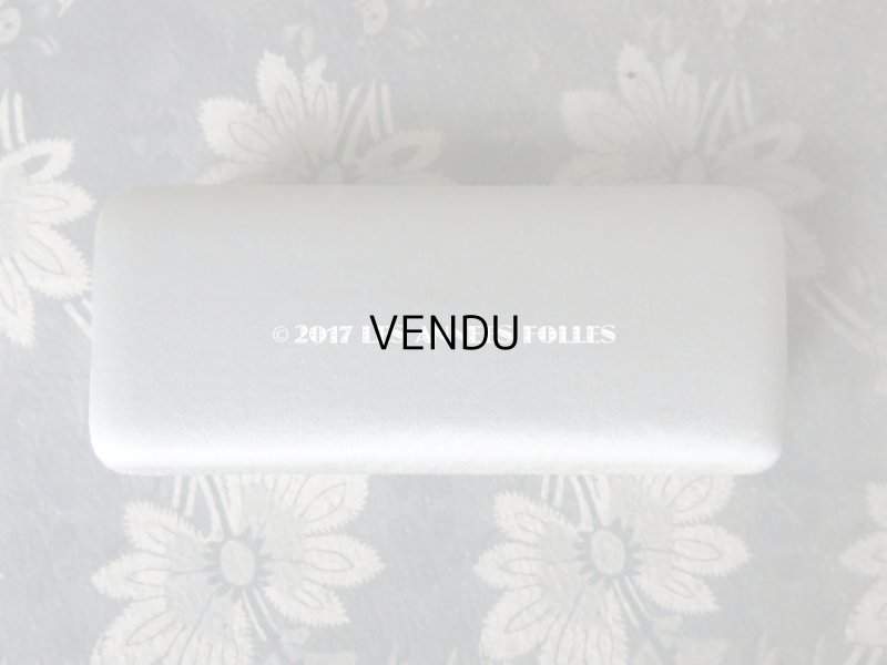 画像5: アンティーク ジュエリーボックス パールブルーのシルクサテン