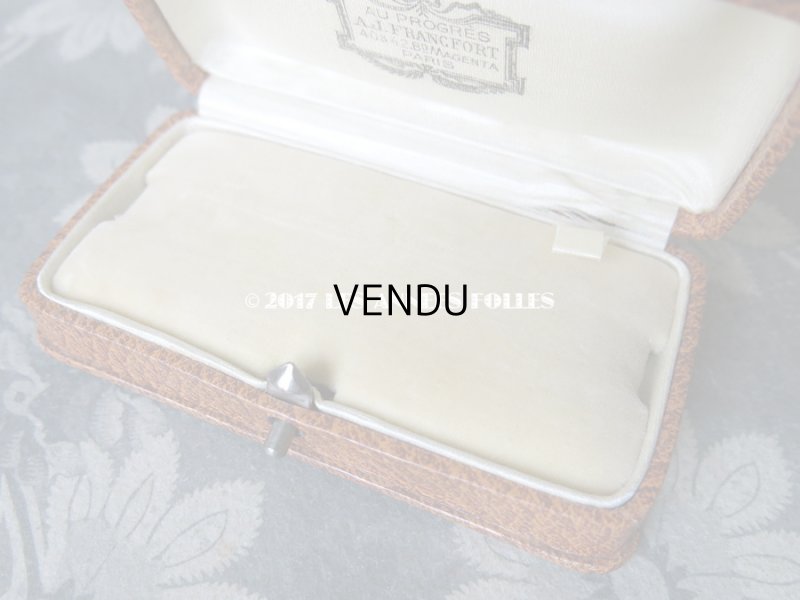 画像6: アンティーク ジュエリーボックス 金彩入り オレンジブラウン