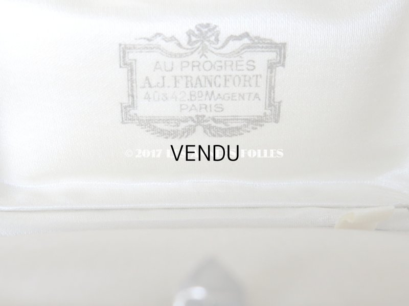 画像5: アンティーク ジュエリーボックス 金彩入り オレンジブラウン