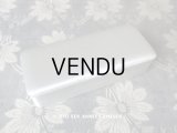 アンティーク ジュエリーボックス パールブルーのシルクサテン