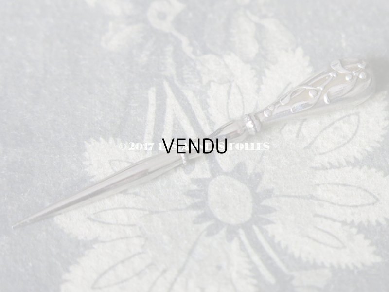 画像3: 1900年代 アンティーク シルバー製 ヤドリギの裁縫道具セット 