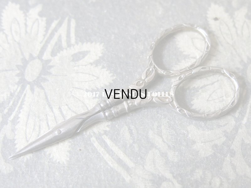 画像8: 1900年代 アンティーク シルバー製 ヤドリギの裁縫道具セット 