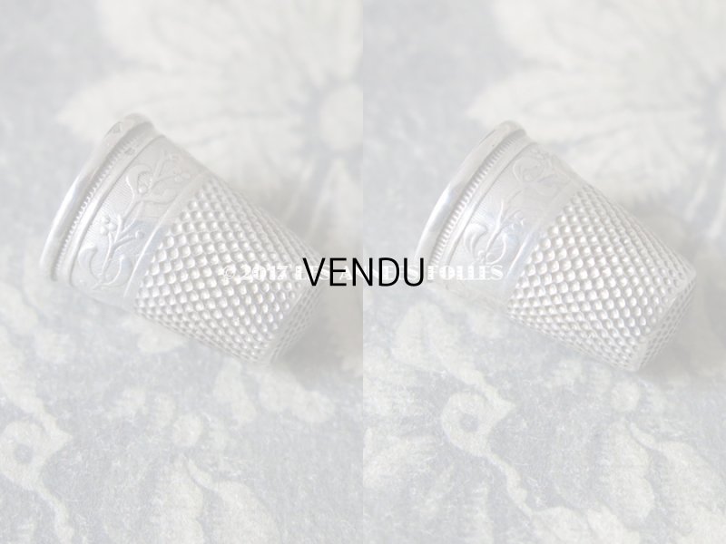 画像5: 1900年代 アンティーク シルバー製 ヤドリギの裁縫道具セット 