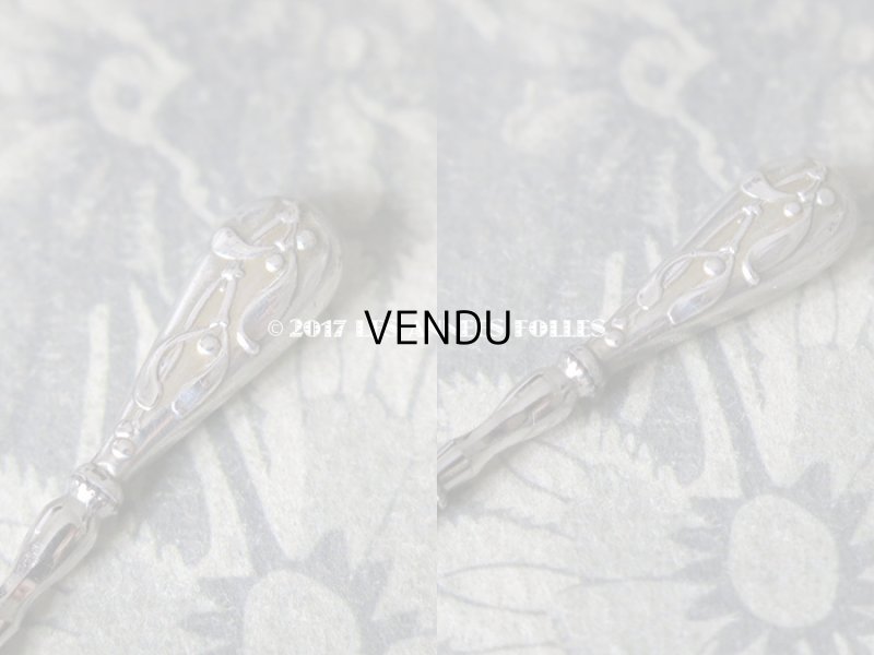 画像4: 1900年代 アンティーク シルバー製 ヤドリギの裁縫道具セット 