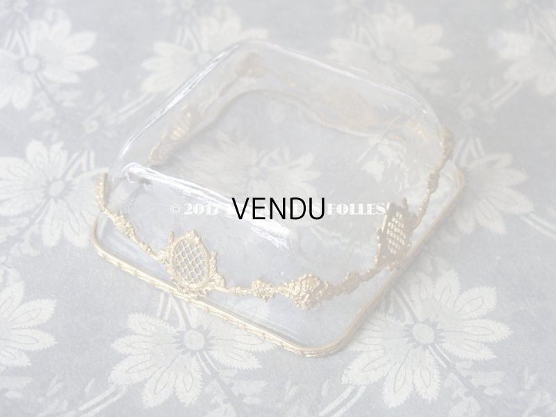 画像4: 1900年代 アンティーク 小物入れ ジュエリーボックス リボンのメダイヨン＆花のガーランド