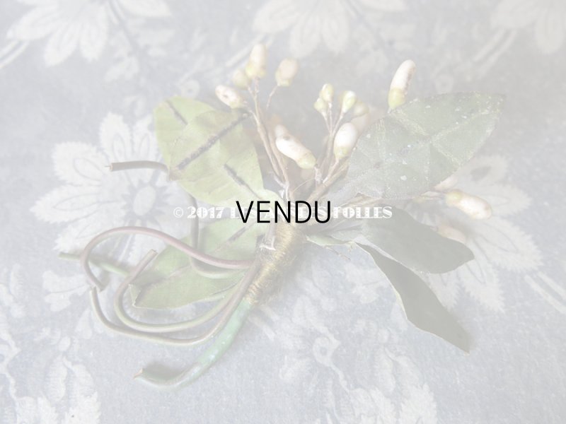 画像9: 1900年代 アンティーク ワックスフラワーのヘッドリース & ブローチ  結婚式 ウェディング ティアラ オレンジブロッサム