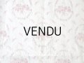 1900年代 アンティーク  薔薇の花かごのぼかし柄 コットン製ファブリック 106×104cm