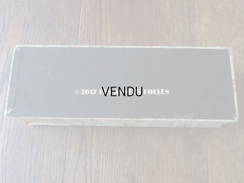 画像6: 1900年代 アンティーク 薔薇のブーケ&花のガーランド カルトナージュボックス