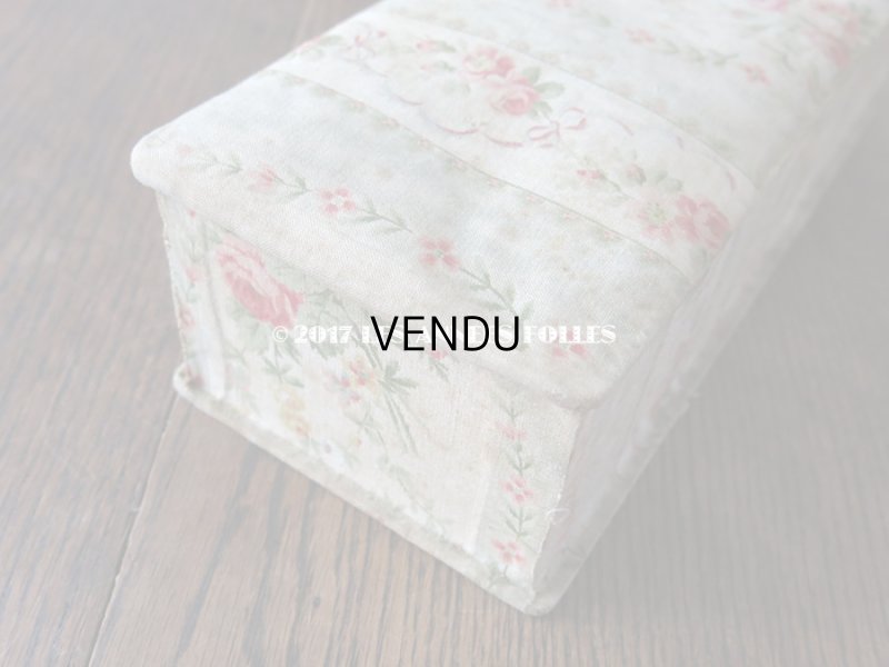 画像8: 1900年代 アンティーク 薔薇のブーケ&花のガーランド カルトナージュボックス