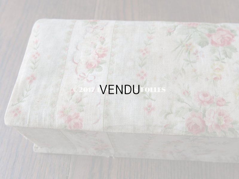 画像4: 1900年代 アンティーク 薔薇のブーケ&花のガーランド カルトナージュボックス