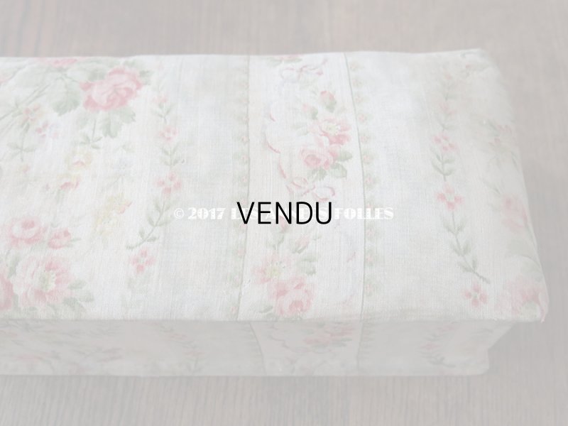 画像5: 1900年代 アンティーク 薔薇のブーケ&花のガーランド カルトナージュボックス