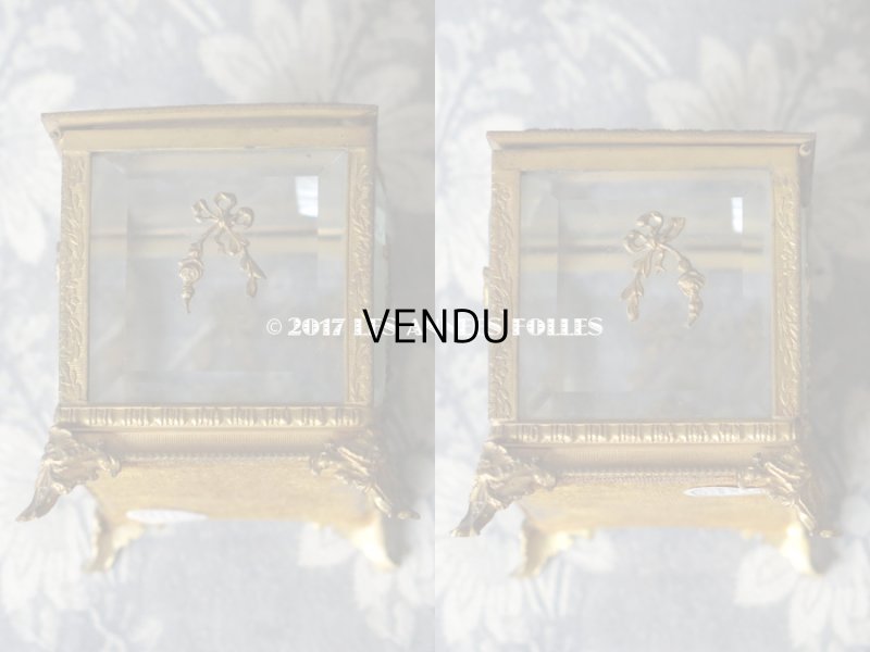 画像13: 19世紀 アンティーク ジュエリーボックス 薔薇とリボンのガーランド