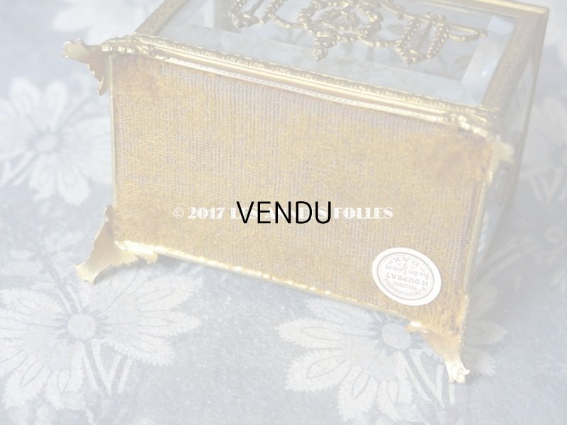 画像5: 19世紀 アンティーク ジュエリーボックス 薔薇とリボンのガーランド