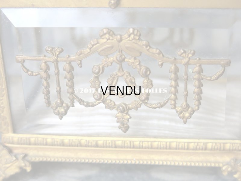 画像14: 19世紀 アンティーク ジュエリーボックス 薔薇とリボンのガーランド