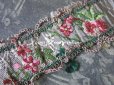 画像10: 18世紀 アンティーク シルク製 ジャガード織 リボン 花模様 