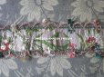 画像14: 18世紀 アンティーク シルク製 ジャガード織 リボン 花模様 