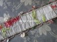 画像18: 18世紀 アンティーク シルク製 ジャガード織 リボン 花模様 
