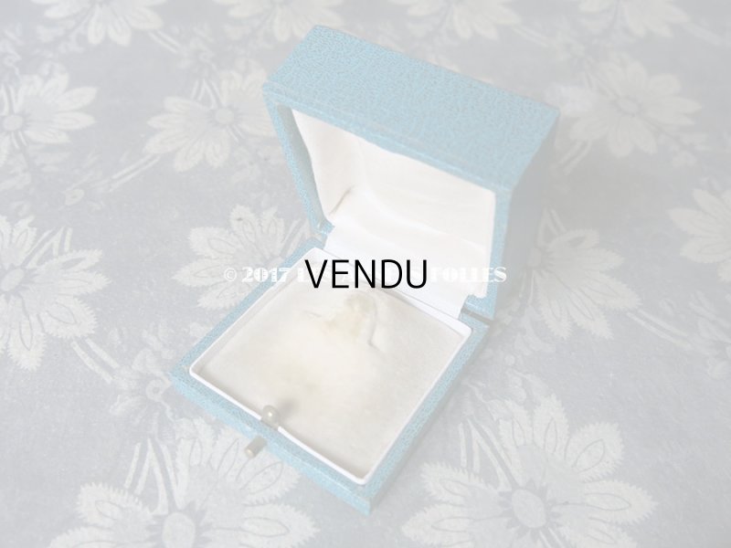 画像5: アンティーク ジュエリーボックス 金彩入り ターコイズブルー