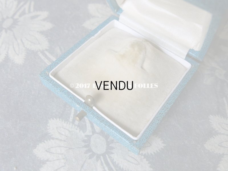 画像6: アンティーク ジュエリーボックス 金彩入り ターコイズブルー