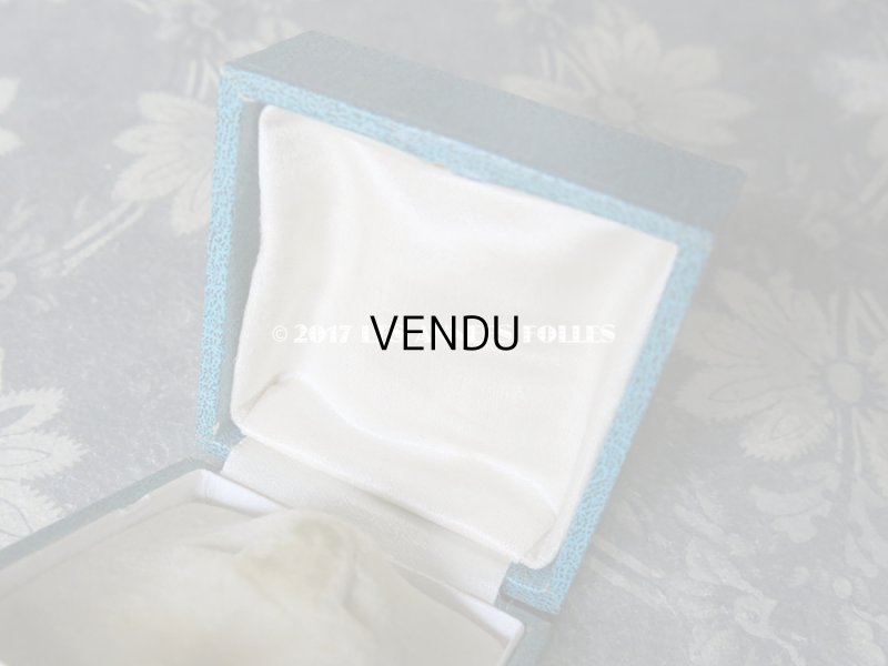 画像7: アンティーク ジュエリーボックス 金彩入り ターコイズブルー