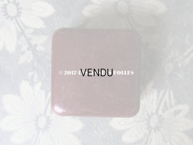 画像4: アンティーク ジュエリーボックス 本革 ボルドー