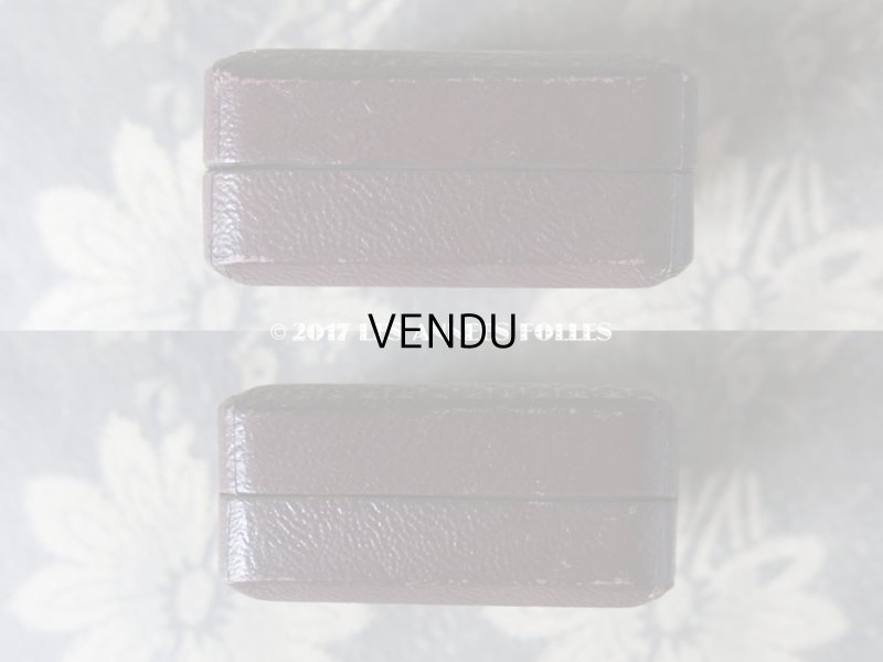 画像5: アンティーク ジュエリーボックス 金彩入り ボルドー