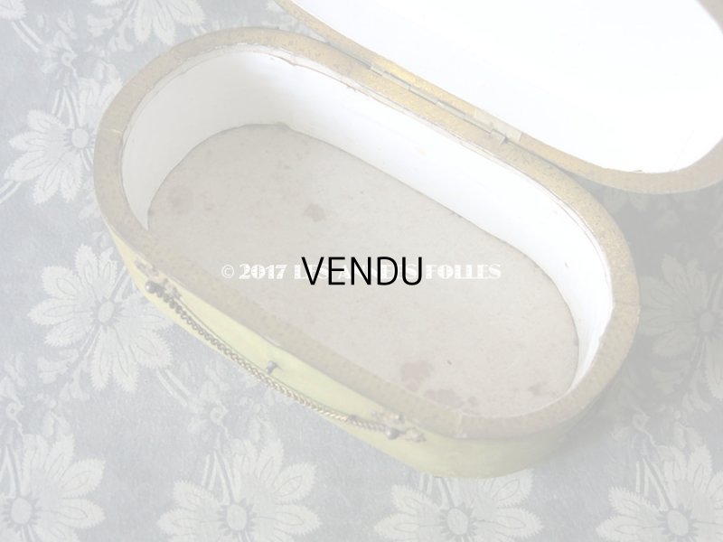 画像10: 19世紀 アンティーク ナポレオン3世時代 お菓子箱 薔薇のガーランド 木箱 ドラジェ & チョコレート