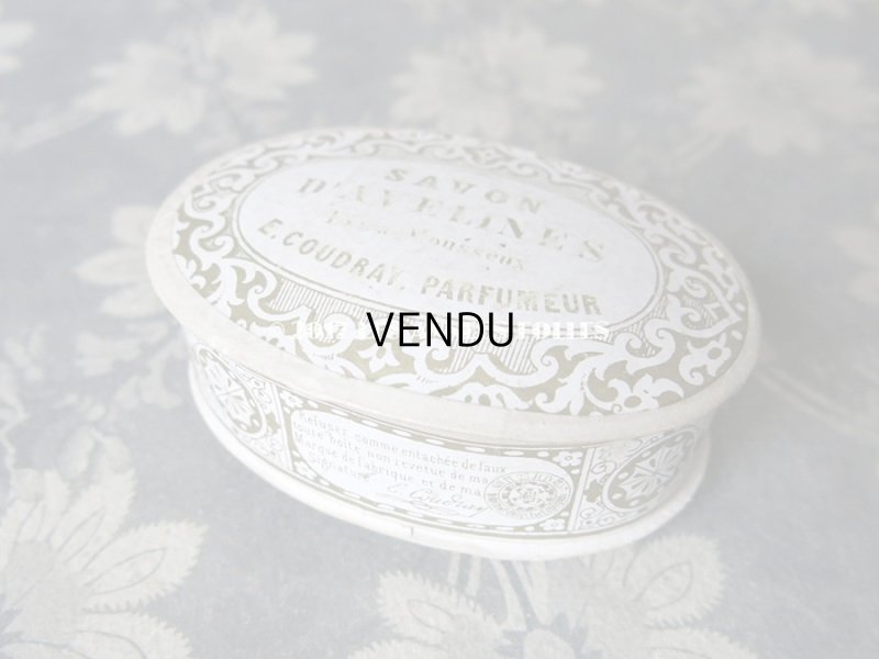 画像4: 19世紀 アンティーク ソープボックス SAVON D'AVELINES - E.COUDRAY PARIS -
