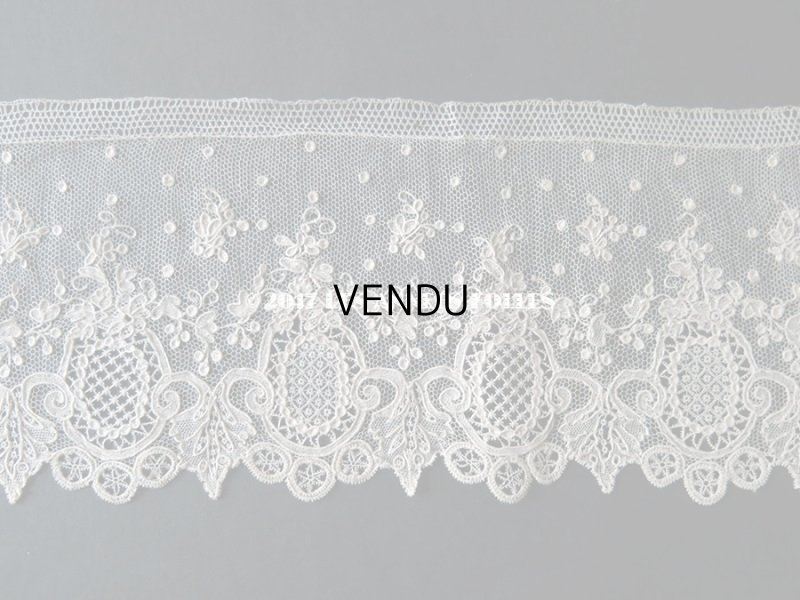 画像11: 19世紀 アンティーク ニードルレース アランソンレース  『ポワン・ダランソン（アランソン）』 1.7m
