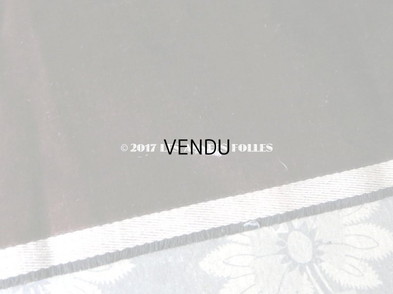 画像5: 19世紀末 アンティーク ファブリック シルク製 ベルベット チョコレートブラウン