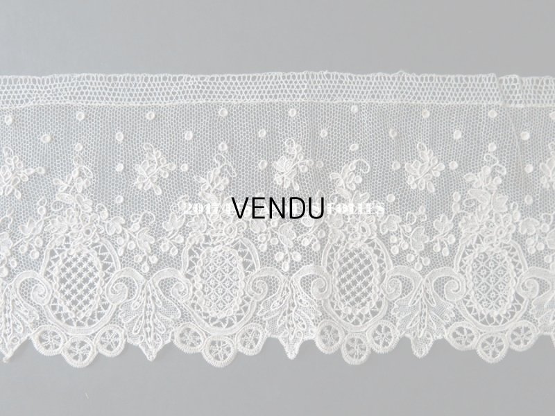 画像18: 19世紀 アンティーク ニードルレース アランソンレース  『ポワン・ダランソン（アランソン）』 1.7m