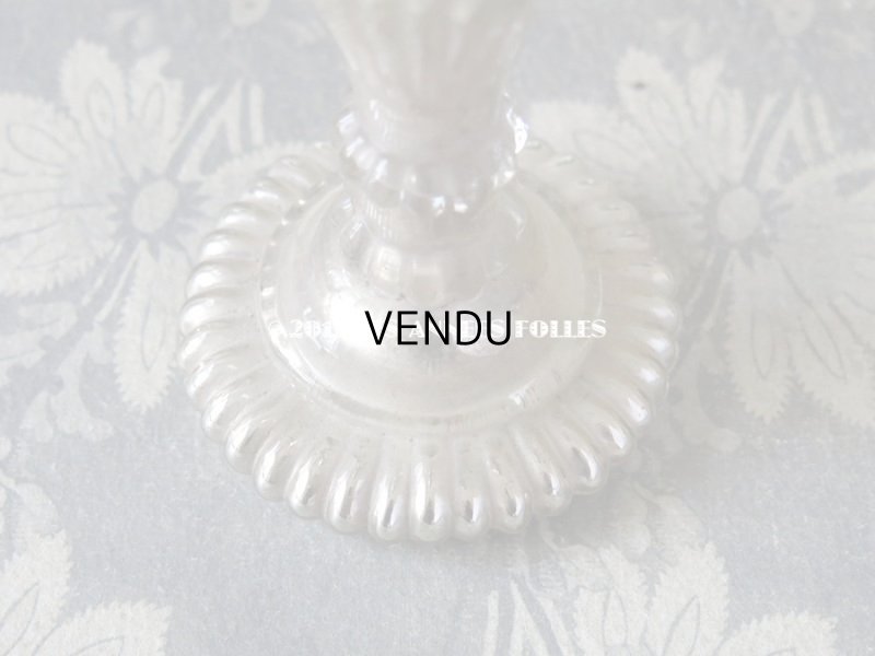 画像8: アンティーク 　マーキュリーグラス 　とても小さなキャンドルスタンド