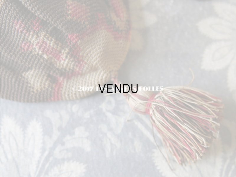 画像4: 19世紀末 アンティーク  オモニエール イニシャル入り