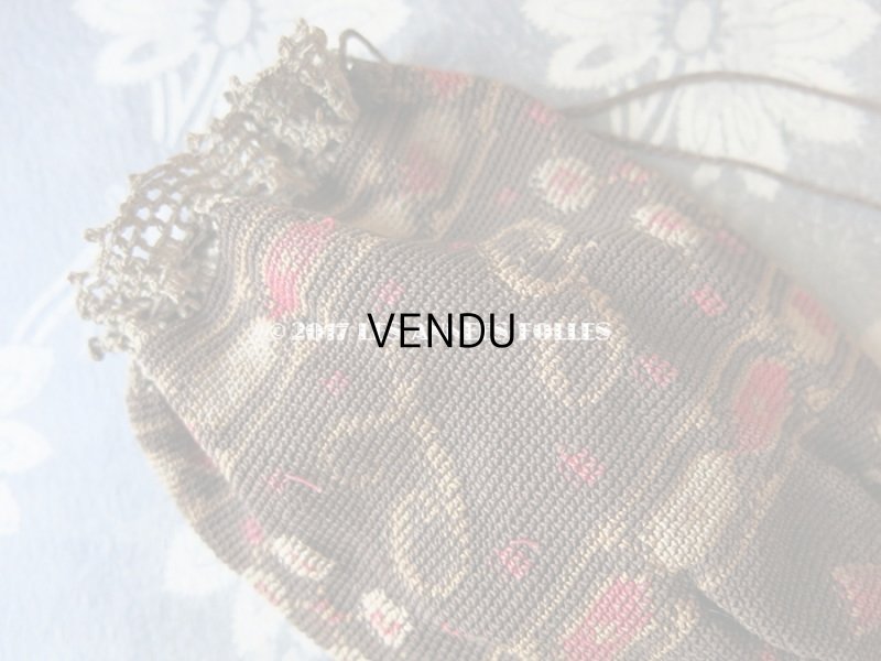 画像6: 19世紀末 アンティーク  オモニエール イニシャル入り