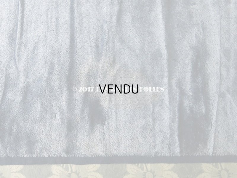 画像6: 19世紀末 アンティーク ファブリック シルク製 ベルベット サックスブルー　